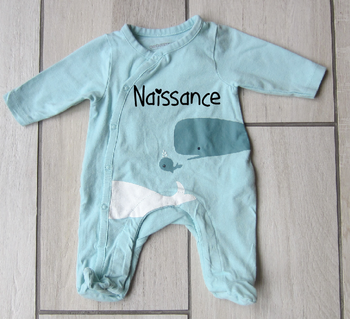 Grenouillere theme poissons