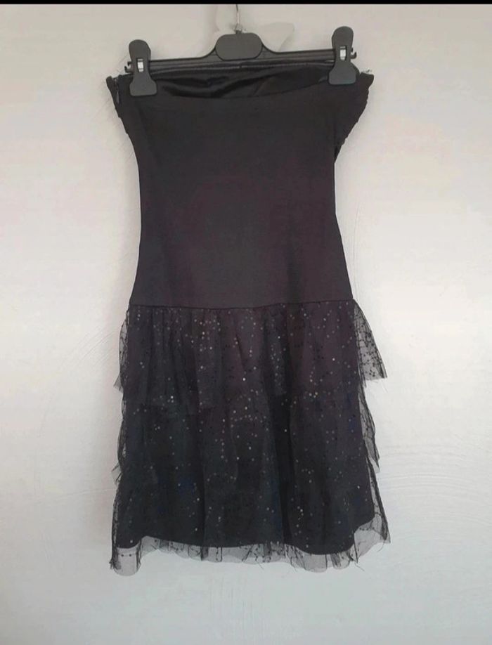 Robe bustier noir paillettes mim taille 34 - photo numéro 2