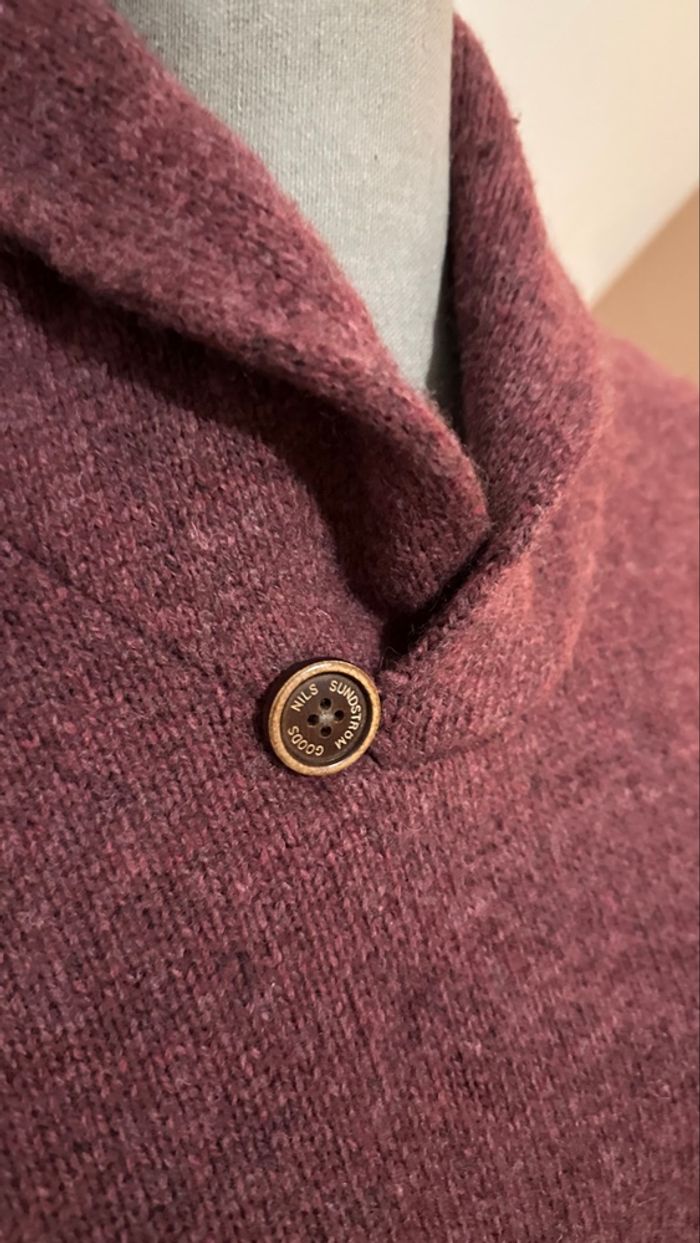 🤍 Pull bordeaux marron taille M neuf nils sundström 🤍 - photo numéro 5