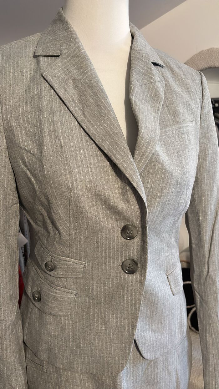 Ensemble tailleur gris jupe + blazer Mexx T38/40 - photo numéro 3