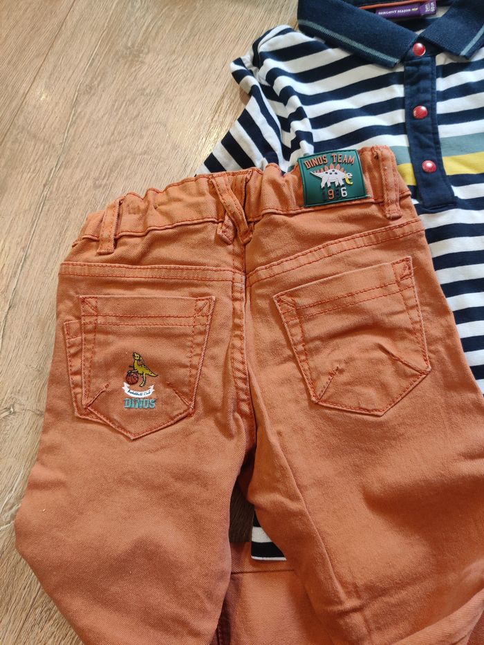 Ensemble 2 pièces thème dino Sergent Major Taille 3 ans - photo numéro 8