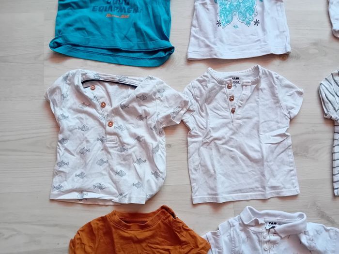 Lot de 9 tee-shirt manche courte 6 mois - photo numéro 3