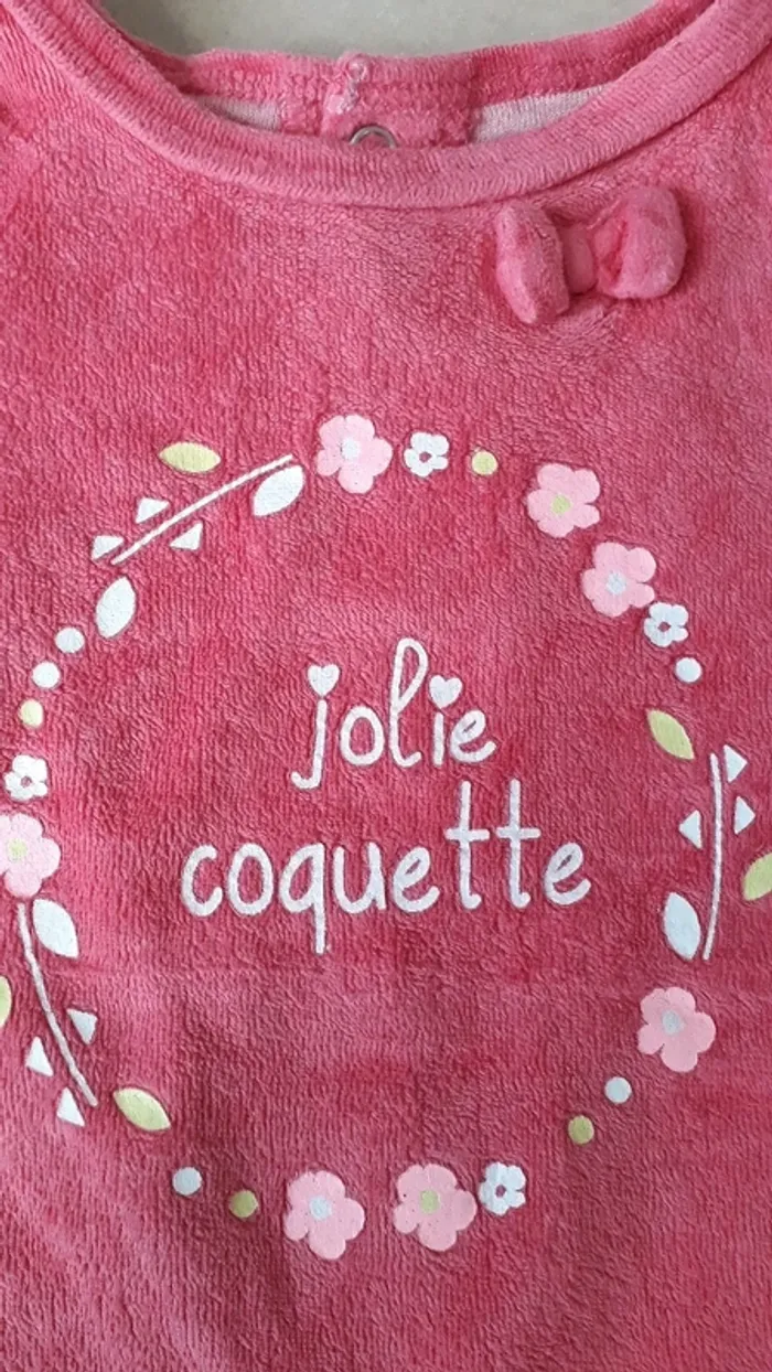 Haut Pyjamas velours 12 Mois - photo numéro 3