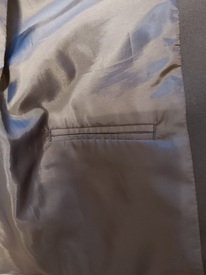 Veste de costume homme bleu marine foncé T. 44 - photo numéro 8