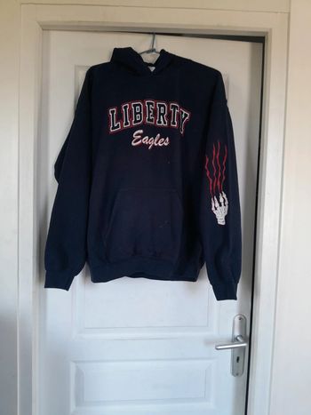 Sweat capuche Gildan imprimé Liberty eagles