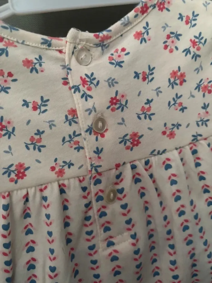 Tenue ensemble été printemps fleuri bébé fille 18 mois neuf - photo numéro 4