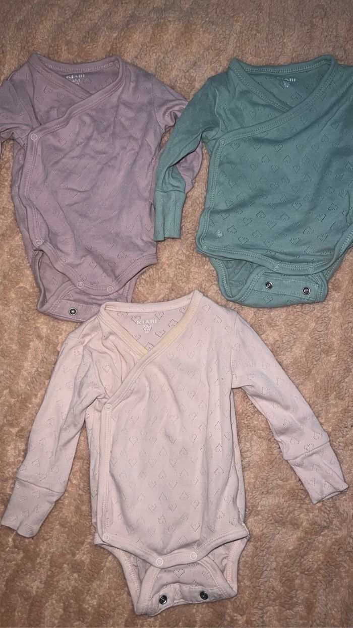 Lots de 3 body fille 3 mois - photo numéro 6