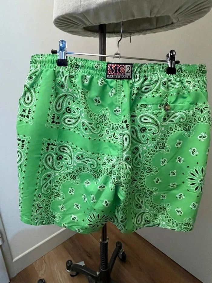 MC2 Saint Barth - Short de bain, "Bandana Round 7501" Vert, taille XL - photo numéro 2