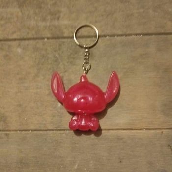 Porte clés Stitch rose