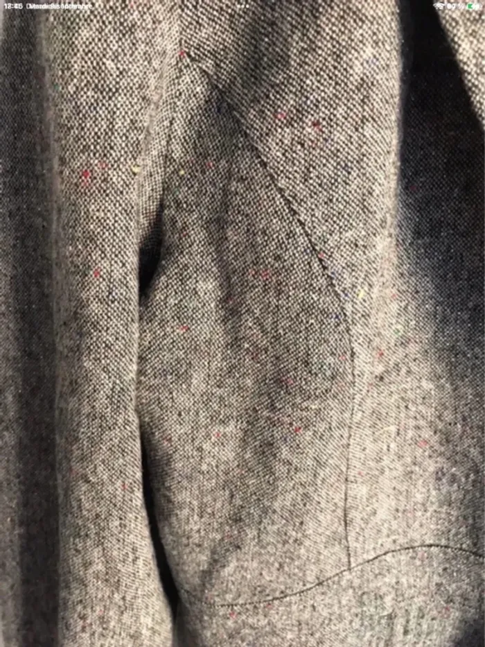 Veste blazer en laine et effet tweed taille 40/42 - photo numéro 4