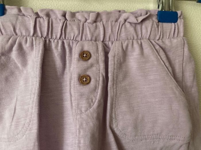 short en coton 2 boutons fille 18 mois - photo numéro 3