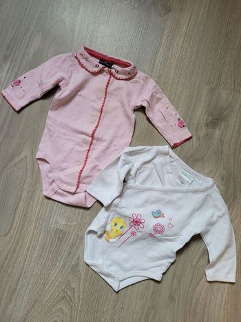 Lot 2 bodies 1 mois 54 cm Sergent-major