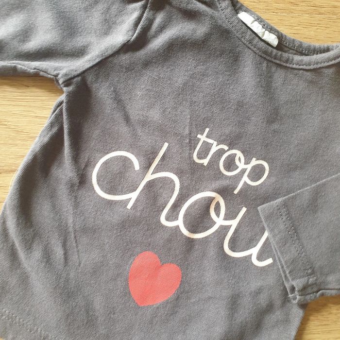 🩷 Tee-shirt ML 1 mois Kiabi #emyfleury_1moisfille - photo numéro 2