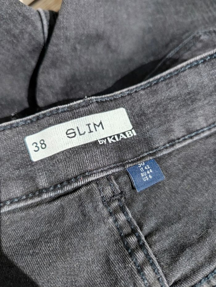 Short jean taille haute taille 38 Kiabi - photo numéro 4