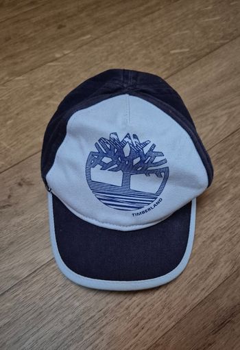 Casquette bébé garçon timberland taille 3 mois 42cm bleu et blanc