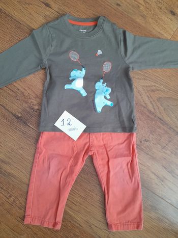 Magnifique ensemble coloré 12 mois neuf