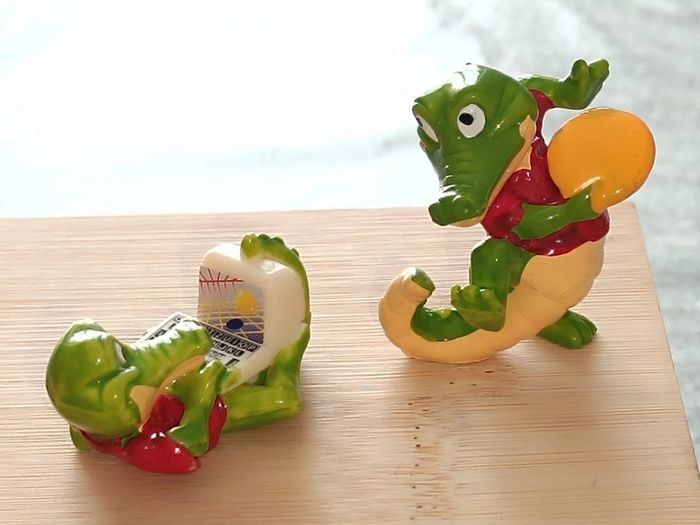 Lot de 2 crocodiles Ferrero 💚 Vintage 1993💚 - photo numéro 2