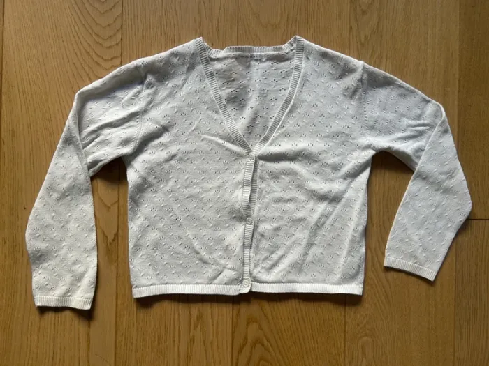 Gilet blanc Monoprix 10 ans