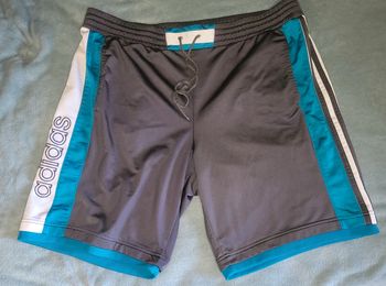 Short Jort Vintage 90's Y2K Broderie 🩳 Adidas - Taille 46