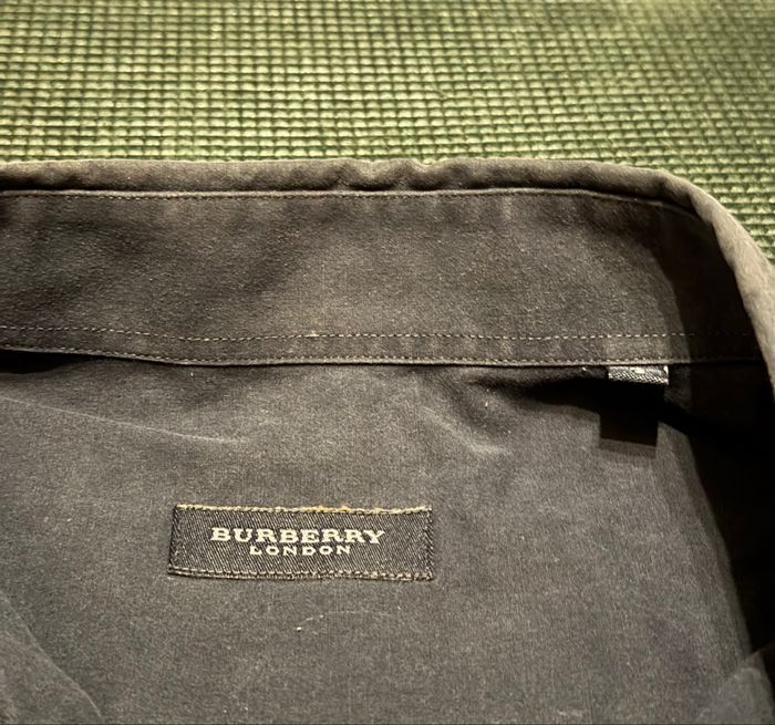 Chemise Burberry Taille M Homme Coton Bleu Marine - photo numéro 3