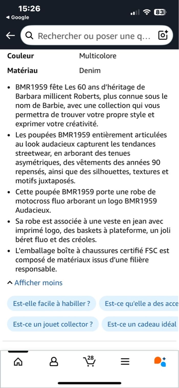 Barbie collection BMR1959 - photo numéro 3