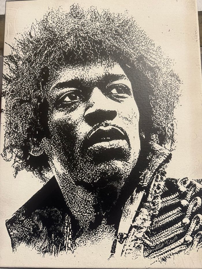 Tableau Jimi Hendrix en toile 30x40 cm - photo numéro 4