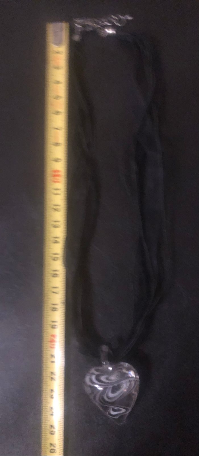 Collier cœur en verre - photo numéro 5