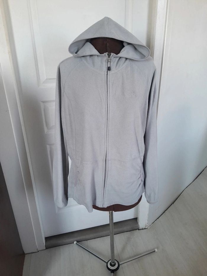 Veste capuche zippée polartec North face XL
