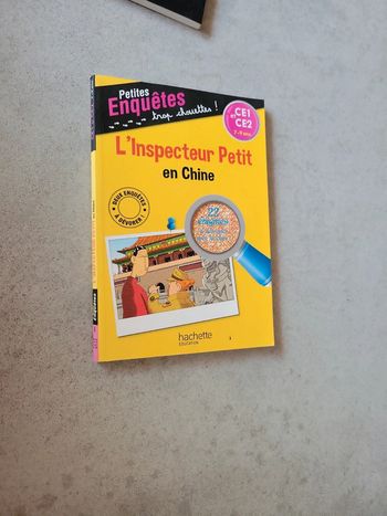 Livre egnime petites enquêtes ce1 ce2 en chine inspecteur petit