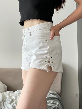 Short en denim blanc Calliope taille S en bon état