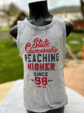 Débardeur gris domyos taille 5ans