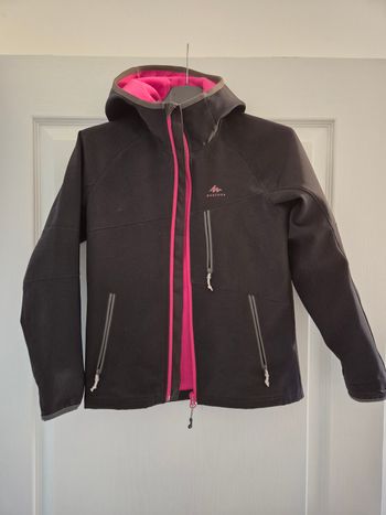 Blouson softshell noir 8-9 ans