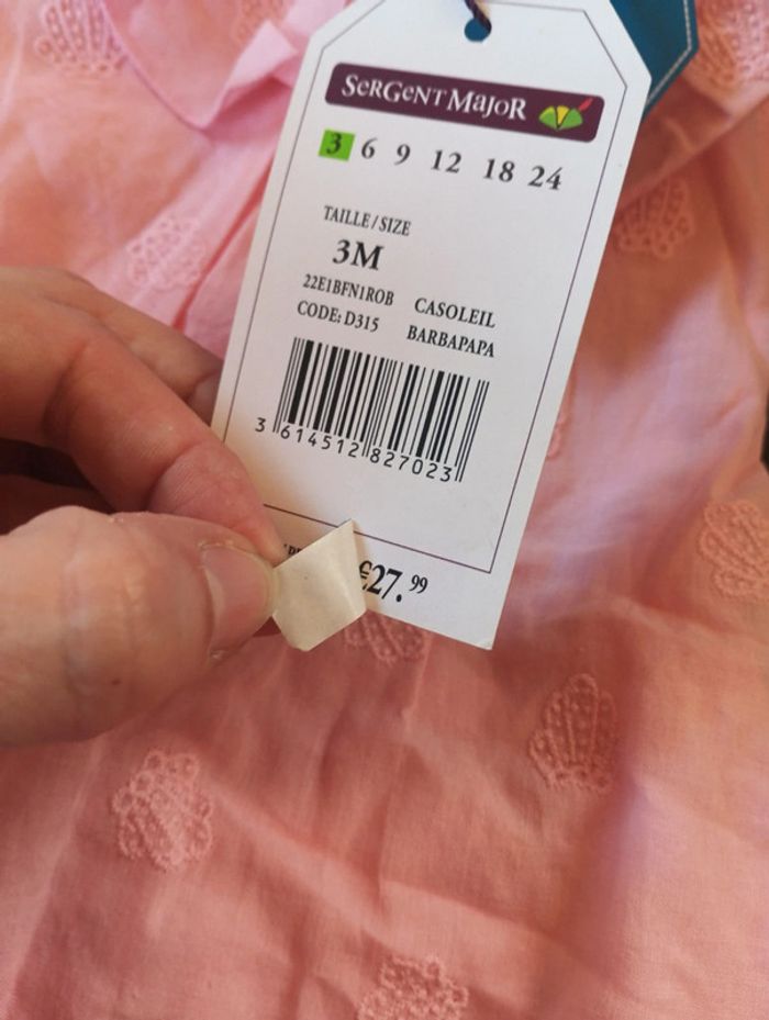 Ensemble Robe avec boomer assorti Fille 3 mois Sergent major - photo numéro 6