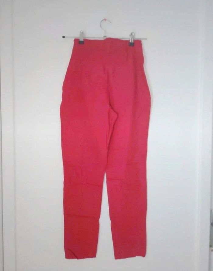 Pantalon chic droit avec fermeture sur le côté femme c - photo numéro 3