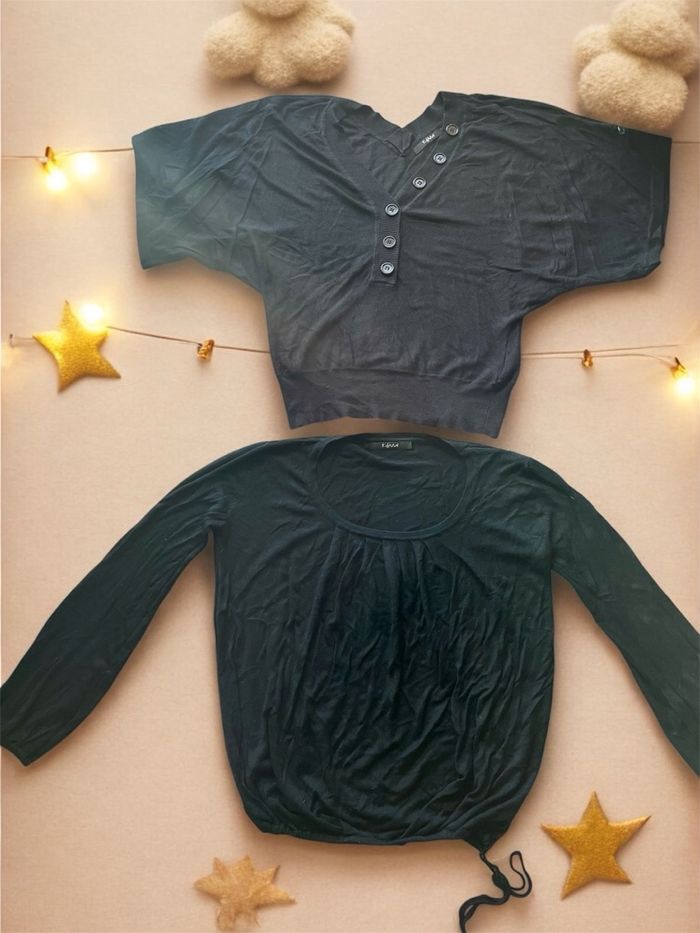 Lot de 2 pulls fins Khaan taille unique