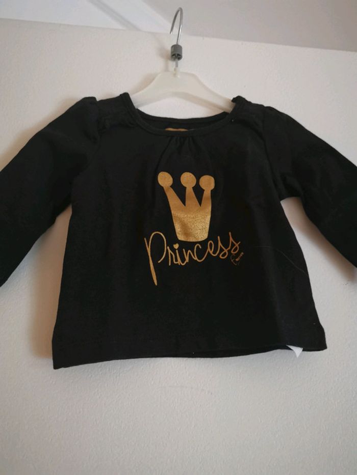 Tee shirt princesse 3 mois