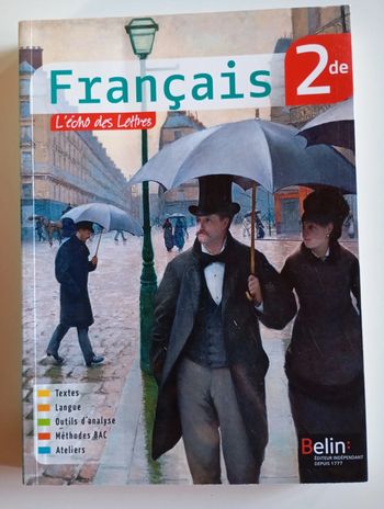 Manuel Français 2de : l'écho des lettres (2015)