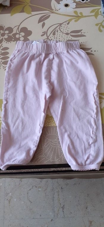Pantalon fin fille 74cm