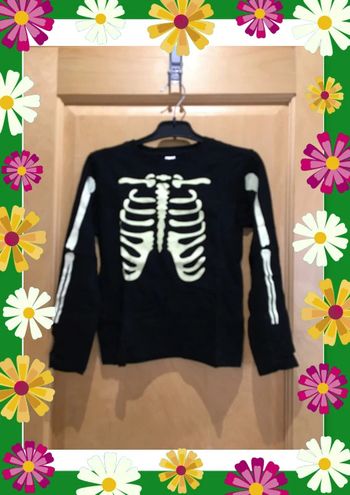 T-shirt Halloween phosphorescent noir