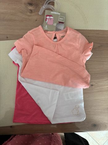 Lot t shirt 6 mois