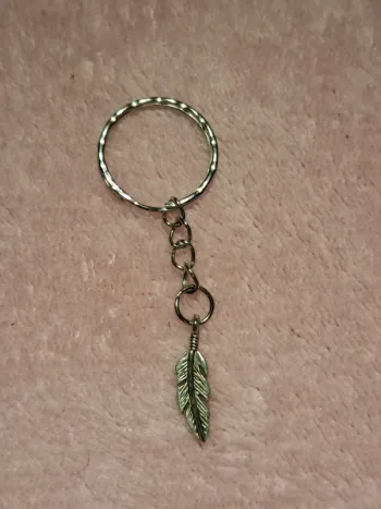 🌿 Porte-clés vintage plume 🌿