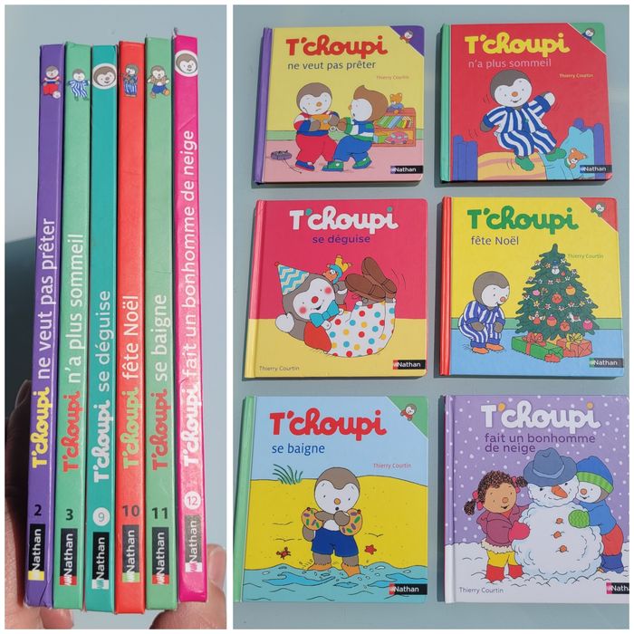 6 livres T'choupi : 2, 3, 9, 10, 11 et 12 - photo numéro 1