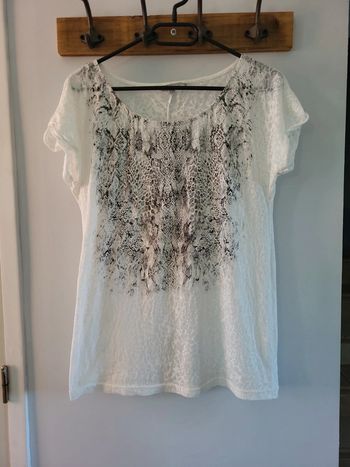 Etam t-shirt blanc Taille L 40