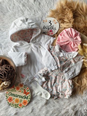 Ensemble complet 5 pièces sergent major fille 3 mois 🎀