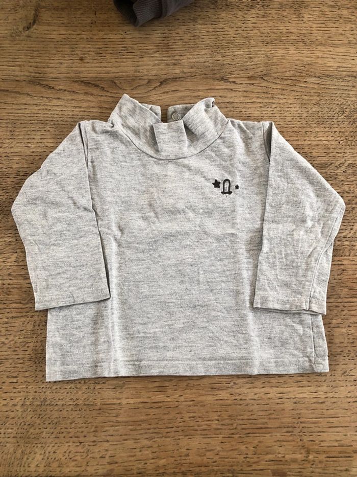 Sous-pull col roule 12 mois