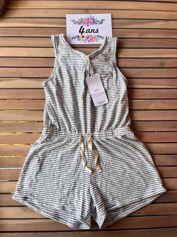 Combishort en coton mango 4 ans