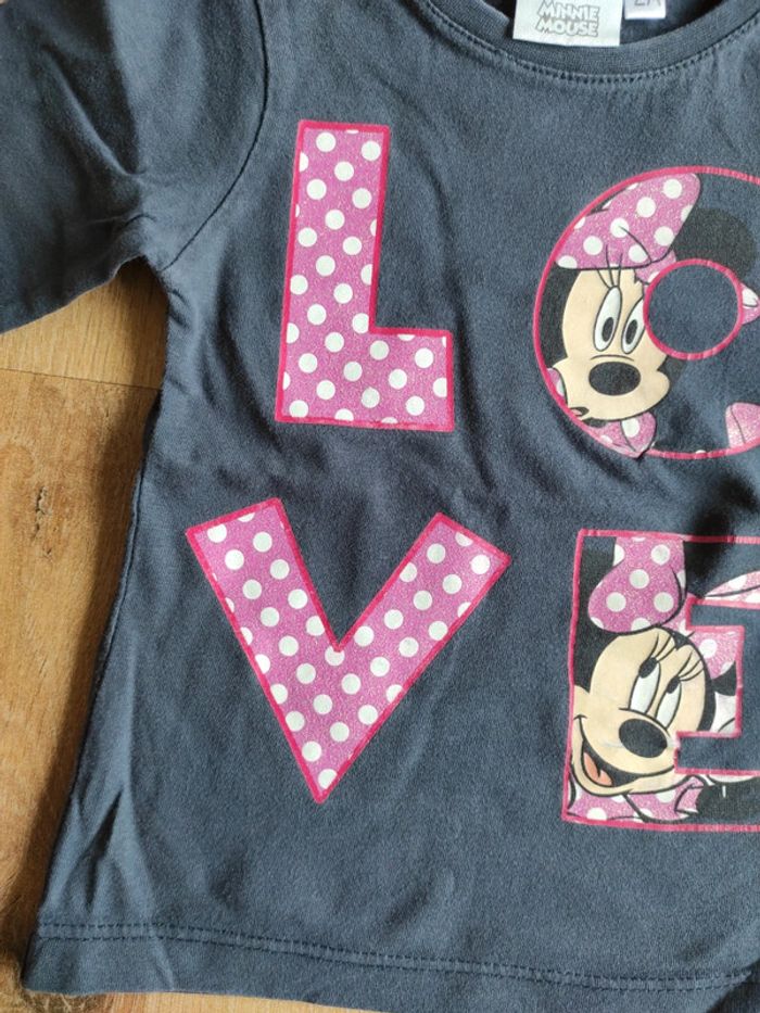 Tee-shirt ML 24 mois Minnie Disney - photo numéro 5