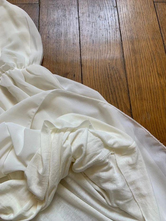 Robe de cérémonie blanc crème taille s 36 - photo numéro 4