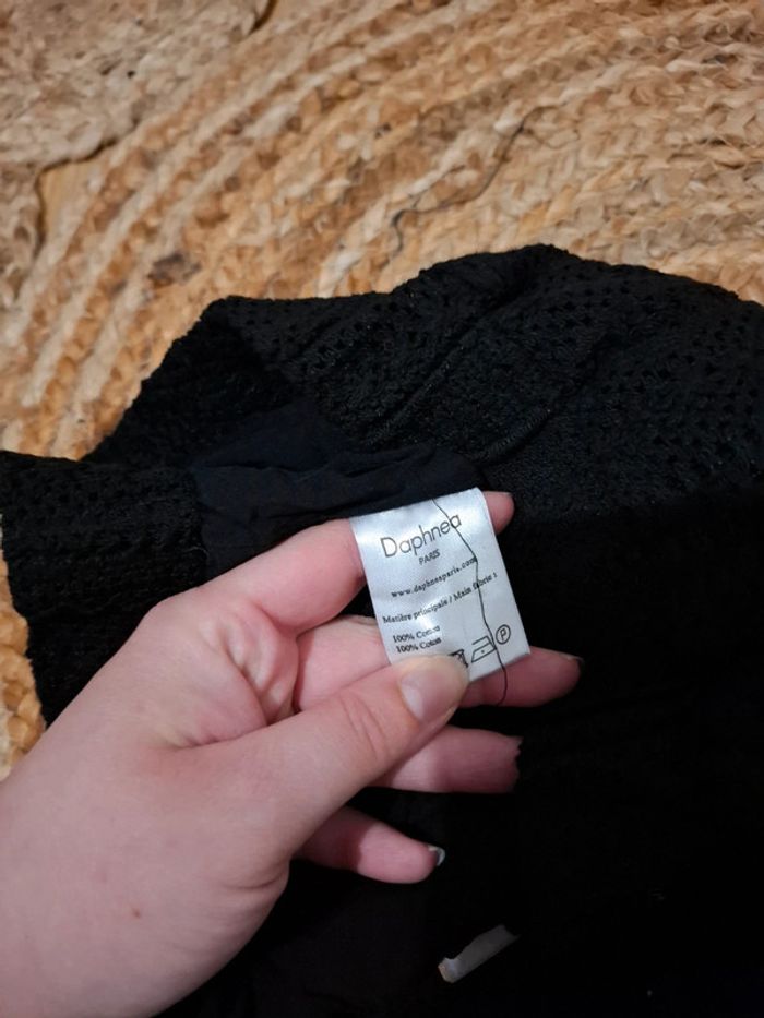 Pantalon noir en dentelle neuf Daphnea taille S 36 - photo numéro 9