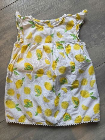 Robe fille citrons 🍋 0/3 mois
